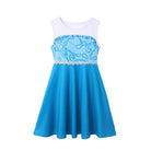 Summer Casual Dress for Girls Mermaid Dress One-Shoulder Sling Short Sleeve Cosplay Princess Costume Casual Vest 2-10 Years -
