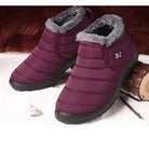 Women Boots Slip On Winter Shoes For Women Waterproof Ankle Boots Winter Boots Female Snow 2024 Black Femininas -