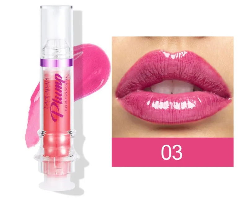 Lip Plumping Booster Lasting Sexy Plumper Glitter Red Nude Lipstick Liquid Waterproof Moisturize Oil Lipgloss Makeup Lip Care -