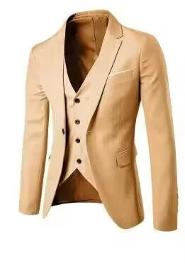 Step out in style with this men's single-button blazer—classic and sharp! -