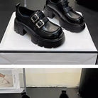 Shoes for Women New Quality Women's Pumps Hot Sale Loafers Fashion Buckle Platform Leather Shoes Trend Versatile Zapatos -