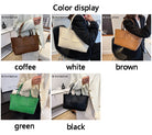 Make a fashion statement with this large capacity handbag. Crafted with stylish woven leather, this tote bag is perfect for adding a touch of elegance to your everyday outfit. -