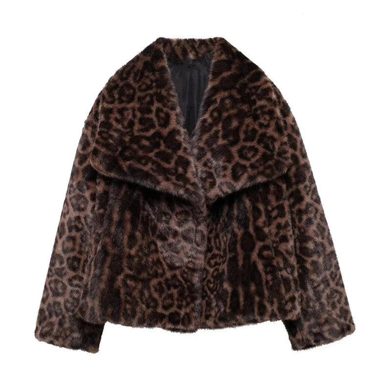 Fur Coat Plush Fluffy Women's -