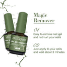 MEET ACROSS 15ml Magic Fast Nail Gel Polish Remover Clean UV Soak Off Semi Permanent Varnish Nail Art Removal Tools Manicure -