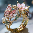 Aesthetic Flower Butterfly Rings -
