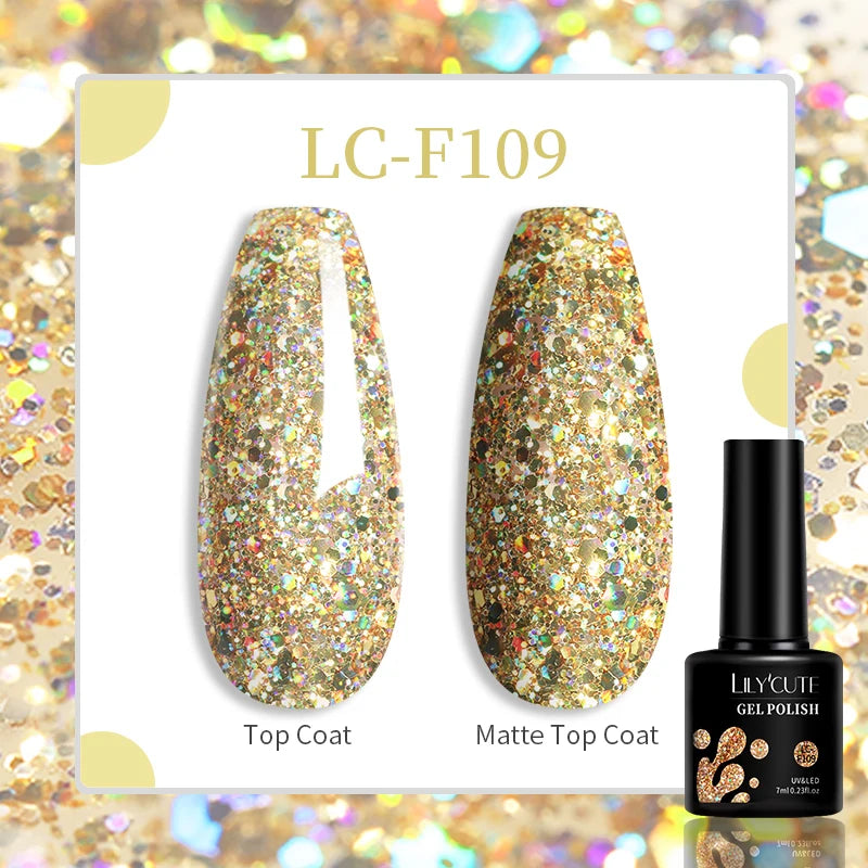 Explore your creativity with this comprehensive set of 129 colors of 7ML nail gel polish. Perfect for nail art enthusiasts, these semi-permanent colors allow for endless possibilities and stylish designs. -