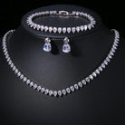 Gorgeous Buling AAA Clear Round Cubic Zirconia Earrings -