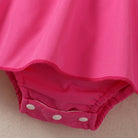 Infant/Toddler Summer Fashion Pink Creeper Dress Including Hair Accessories -