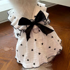 Pet dresses clothes for spring and summer dogs cats teddy bears Pomeranians plush toys hearts all cotton fabric -