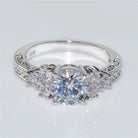 Exquisite Fashion Silver Color Engagement Rings -