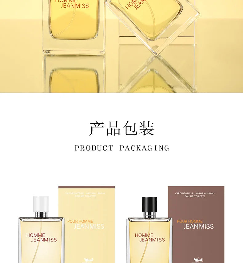 50ml Cologne Perfume Men Fresh Energetic Spicy Fougere Earthy Woody Tones Perfume Long Lasting Parfum Cologne Dating Deodorants -