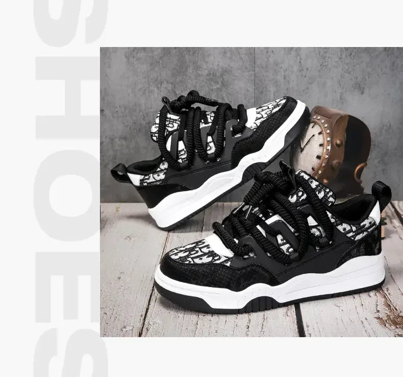 Big Size 36-47outdoor Trendy Couple Style Walking Shoe Student White Board Men's Sneakers Running Hiking Tennis Boy Shoes Casual -