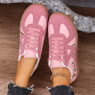 2025 Spring New Lace Up Women's Sports Shoes Plus Size Woman Sneakers Mixed Colors Female Fashion Versatile Flat Casual Sneaker -
