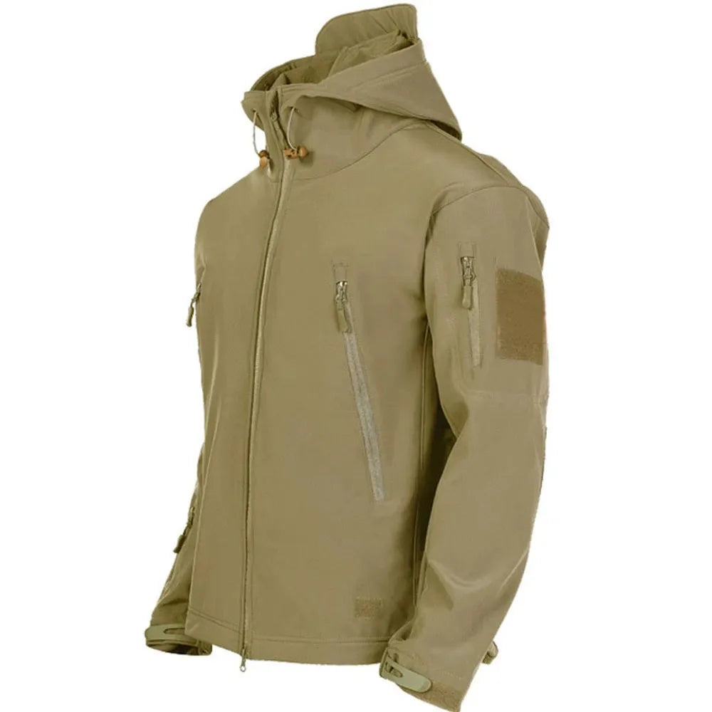 Stay prepared for any weather conditions with this tactical windproof and waterproof jacket for men. This versatile and durable jacket is perfect for outdoor activities and ensuring optimal protection from the elements. -