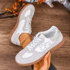 2025 Spring New Lace Up Women's Sports Shoes Plus Size Woman Sneakers Mixed Colors Female Fashion Versatile Flat Casual Sneaker -