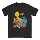 Show off some fun vibes with this men's Sesame Street novelty cotton tee! -