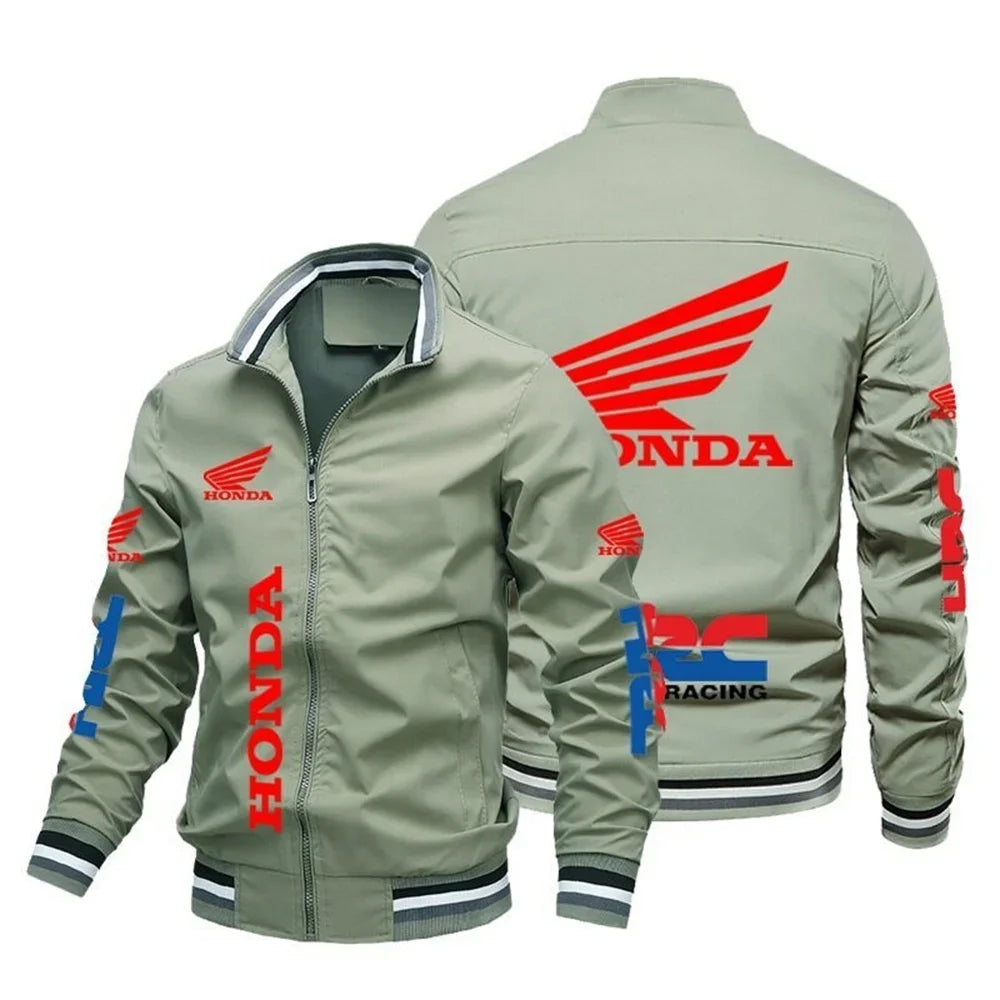 Dress to impress with the latest Honda Moto jacket. Designed for both style and functionality, this new jacket is perfect for motorcycle enthusiasts and fashion-forward individuals alike. -