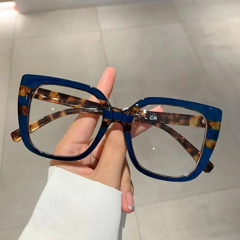 Vintage Anti Blue Light Optical Cat Eye Sexy Ladies Glasses Women Luxury Brand Designer Trend Myopia Prescription Eyewear Frame -