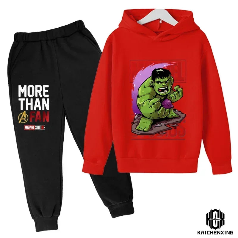 Marvel- Super Heros Hooded Pants Suit for Children -