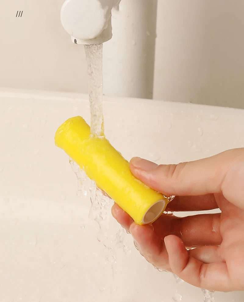 Effortlessly remove pet hair from clothes with this washable, reusable sticky roller—ideal for keeping your garments clean and fur-free! -