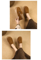 Elevate your style with these platform sole loafers for women. -