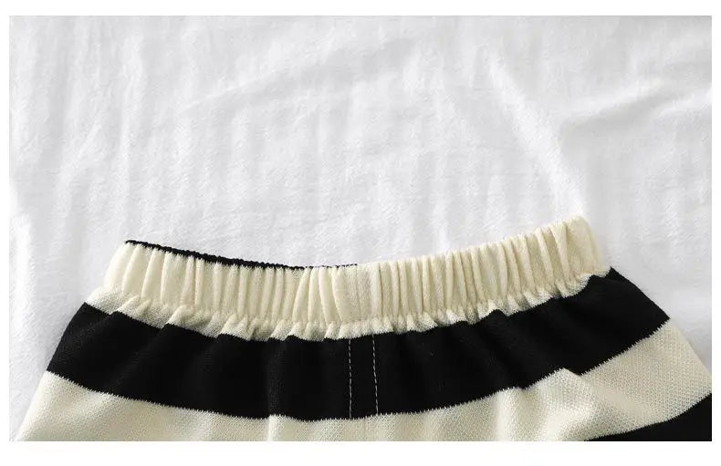 Children's Clothes Short-sleeved Suit Striped Top+shorts 2-piece T-shirt Summer Baby Clothes Children Clothing Boys Girls -