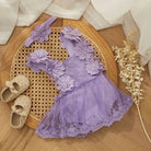 Dress your little one to impress with this adorable party romper for baby girls—perfect for special occasions and celebrations! -