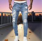 New Men's Ripped Slim Fit Jeans -