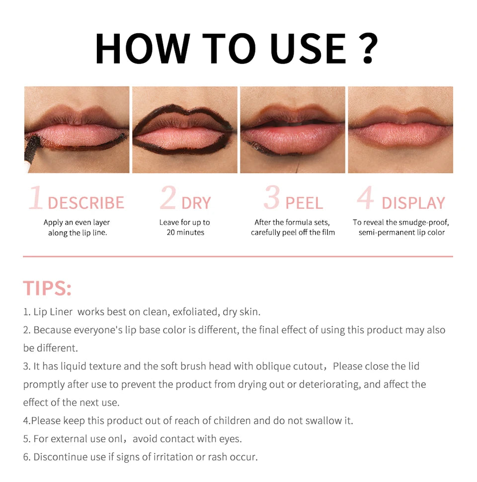 Enhance your look with this waterproof lip liner that also acts as a long-lasting lipgloss. Enjoy a precise application and a smudge-proof finish that stays in place throughout the day! -