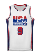 Men's Embroidered Team USA Basketball Jerseys (Throw Back) -