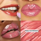 Handaiyan Long Lasting Lipstick Waterproof Moisturizing MIrror Watery Jelly Lip Stick Lip Plumper Lip Balm Makeup -
