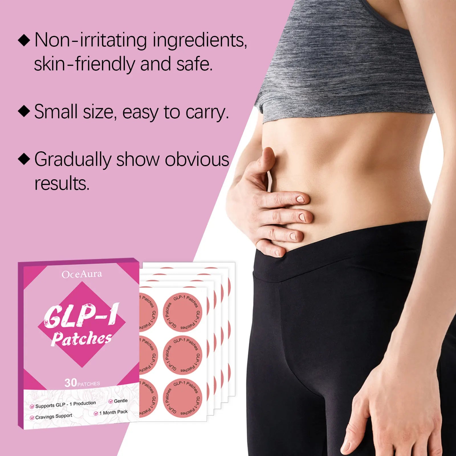 OceAura GLP-1 Patches for Weight Loss Sculpting Shaping Body Appetite Control -