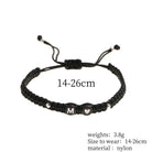 26 Alphabet Initials Heart Bracelet -