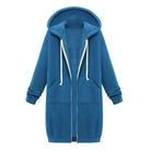 Plush Hooded Drawstring Women Jacket -