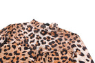 Leopard Full Sleeve Round NeckJumpsuits -