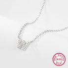 Sterling silver light luxury exquisite letter pendant necklace -