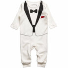 Dress your little gentleman in style with this cotton formal romper—perfect for baby boys who love to look sharp and charming! -