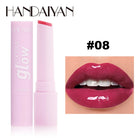 Handaiyan Long Lasting Lipstick Waterproof Moisturizing MIrror Watery Jelly Lip Stick Lip Plumper Lip Balm Makeup -