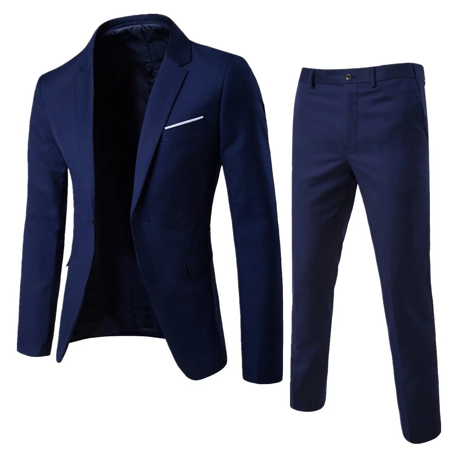 Two Piece Suit for Men - Slim Fit Wedding & Smart Casual Suit Set -