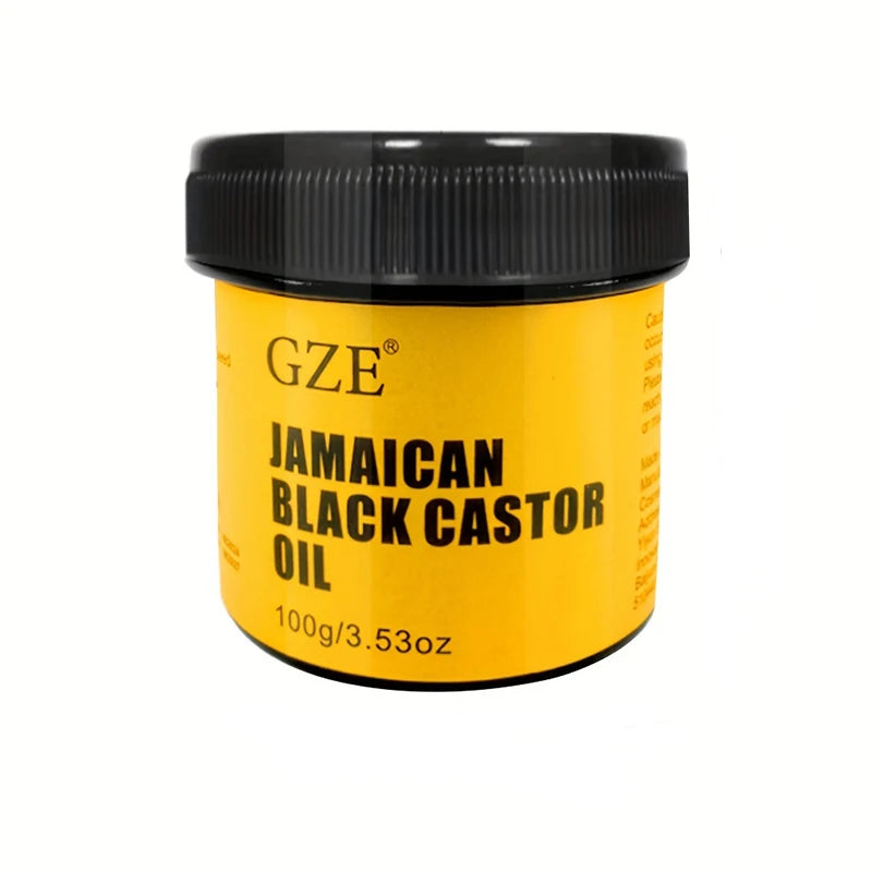 Jam Rock Black Castor Oil Pure Cold-Pressed for Hair Growth, Skin Moisturizing and Scalp Health - Promoting Thick Hair -