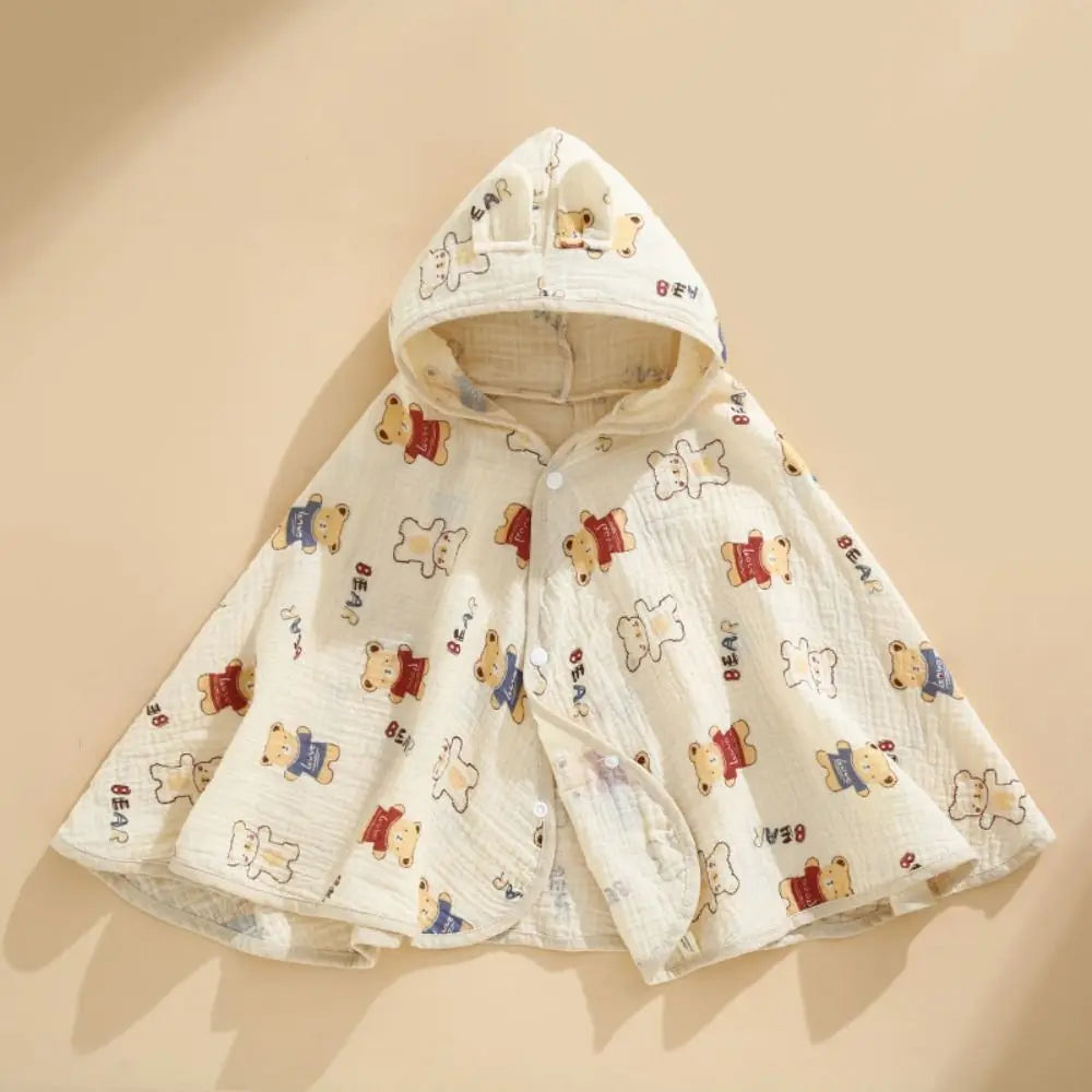 Keep your little ones stylish and comfy with this cute, lightweight cotton cloak shawl—perfect for both boys and girls! -