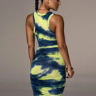 Sleeveless O-neck Skinny Mini Dress -