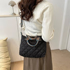 Elevate your style with these luxury designer shoulder crossbody bags for women. Featuring a quilted padded design from a top designer brand, these handbags are perfect for adding a touch of elegance to any outfit. -