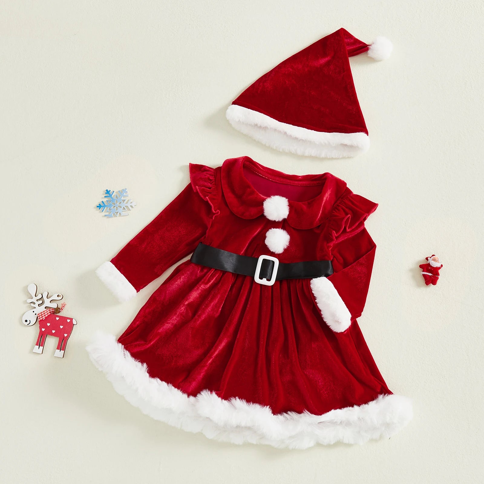 Celebrate the season in style with these adorable Christmas outfits for baby girls aged 1-2 years—cozy, festive, and cute! -