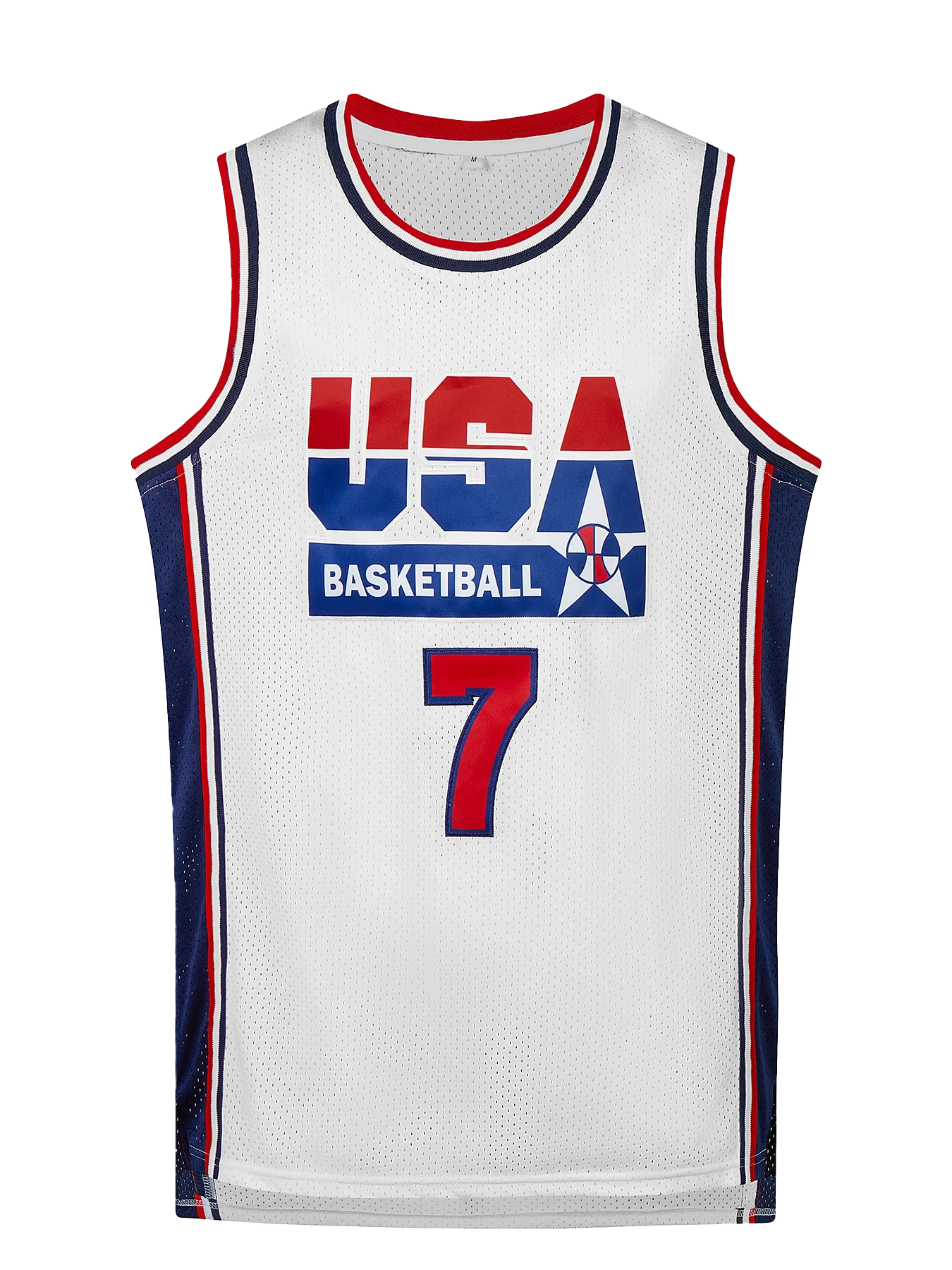 Men's Embroidered Team USA Basketball Jerseys (Throw Back) -