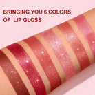 Pearlescent Pink Glitter Velvet Lipstick Metallic Waterproof Long Lasting Matte Shimmer Diamond Lipstick Women Makeup Cosmetic -
