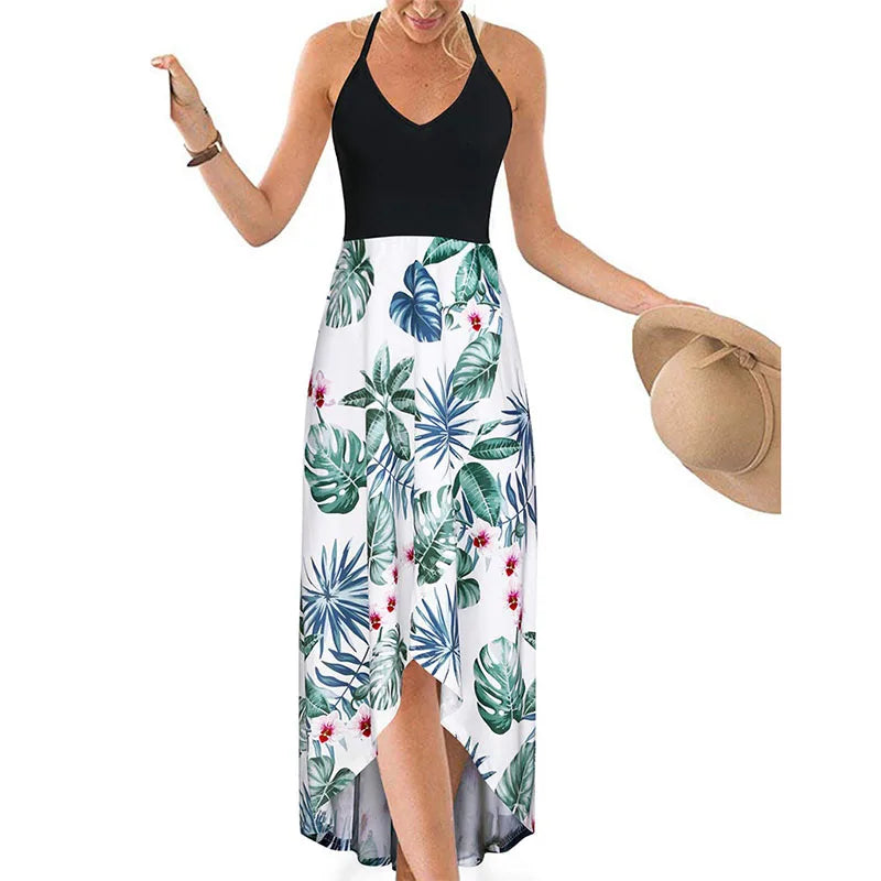 Casual Printed Summer Long Dress -