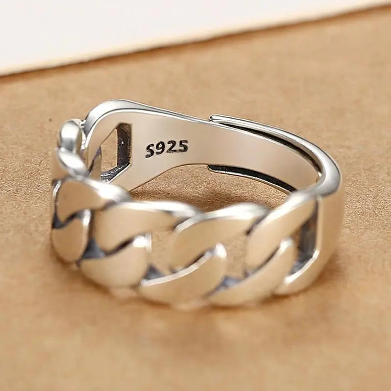Sterling Silver Hollow Out Rings -