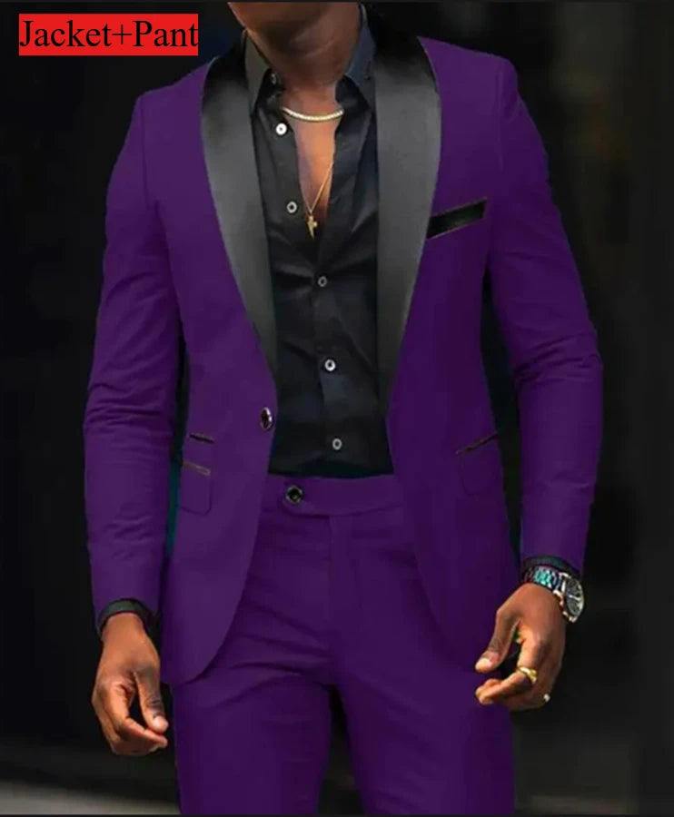 Men Formal Slim Fit Tuxedo -