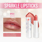 Diamond Pearlescent Lipstick Waterproof Long Lasting Non-stick Cup Matte Velvet Shiny Lipsticks Red Sexy Lips Makeup Cosmetics -